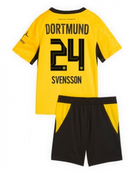 Borussia Dortmund Daniel Svensson #24 Maglia Gara Casa Repliche 2026-27 Bambino Maniche Corte Borussia Dortmund Daniel Svensson #24 Maglia Gara Casa Repliche 2026-27 Bambino Maniche Corte